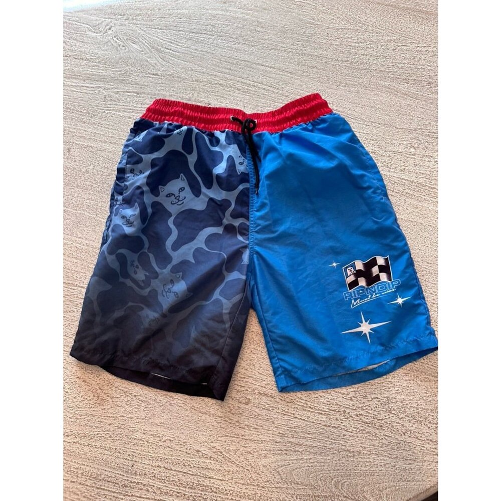 Ripndip NASCAR Nerm racecar blue camo swimsuit xl